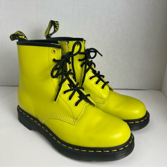 Dr. Martens Other - Dr. Martens 1460 Neon Sulphur Green Women’s Size 9/Men’s 8-Leather Boots
